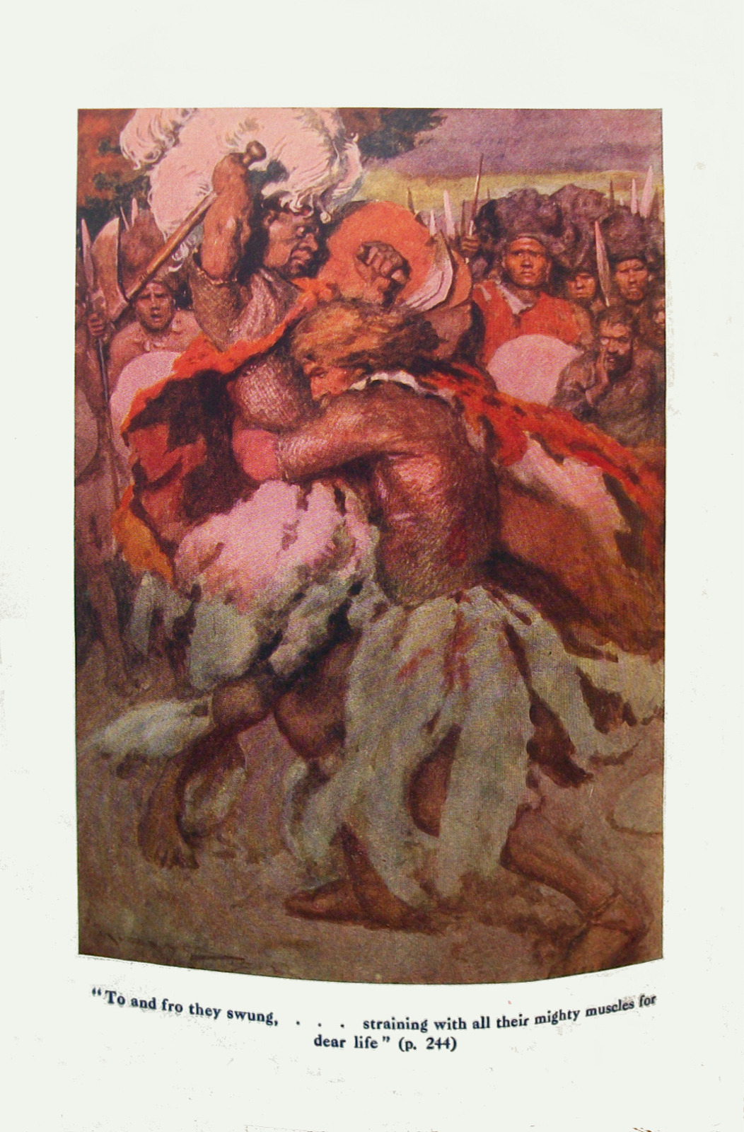 To and fro they swung... straining with all their mighty muscles for dear life