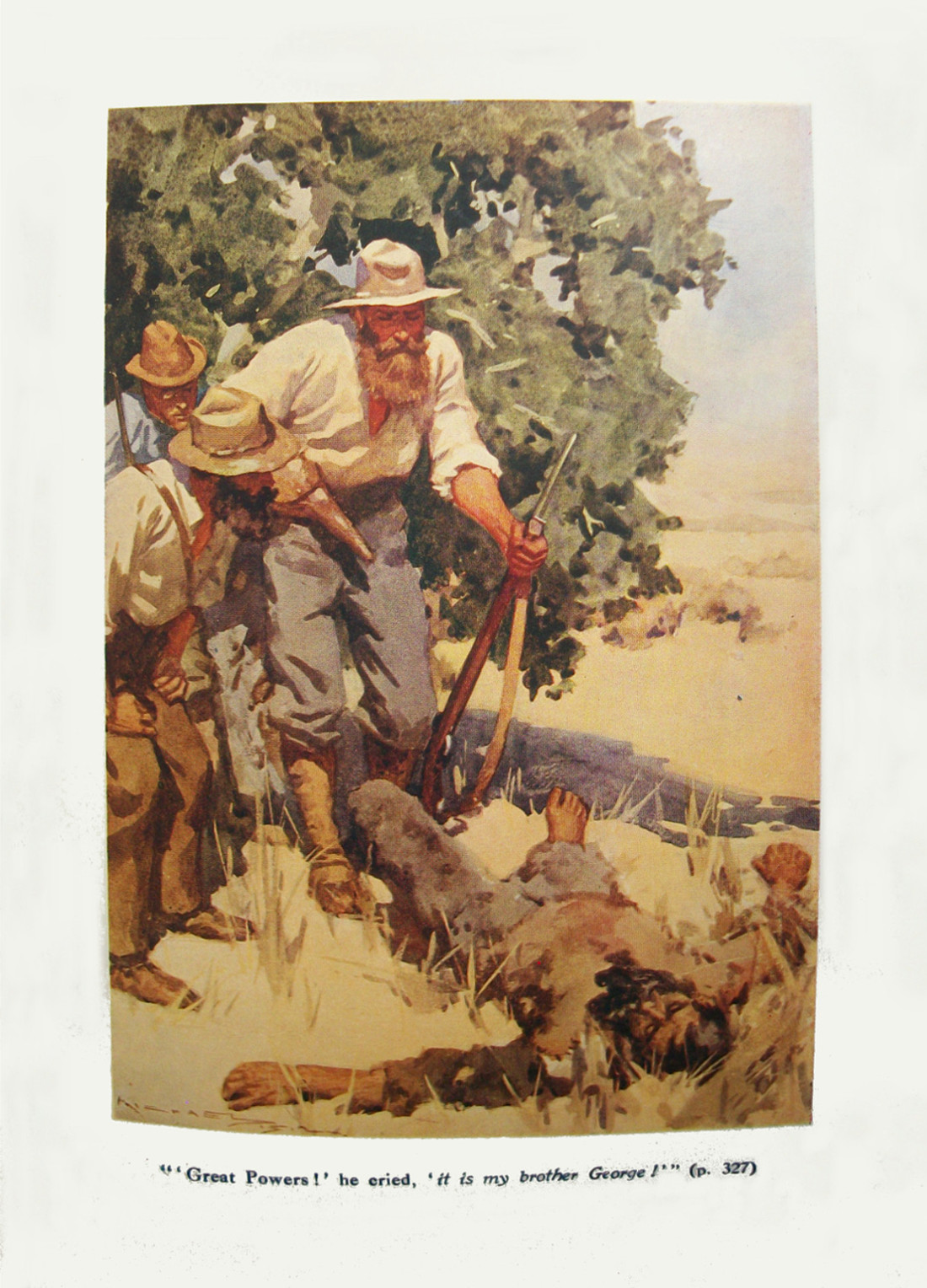 'Great Powers!' he cried, 'it is my brother George!'" Greatpowerst1912cassell327