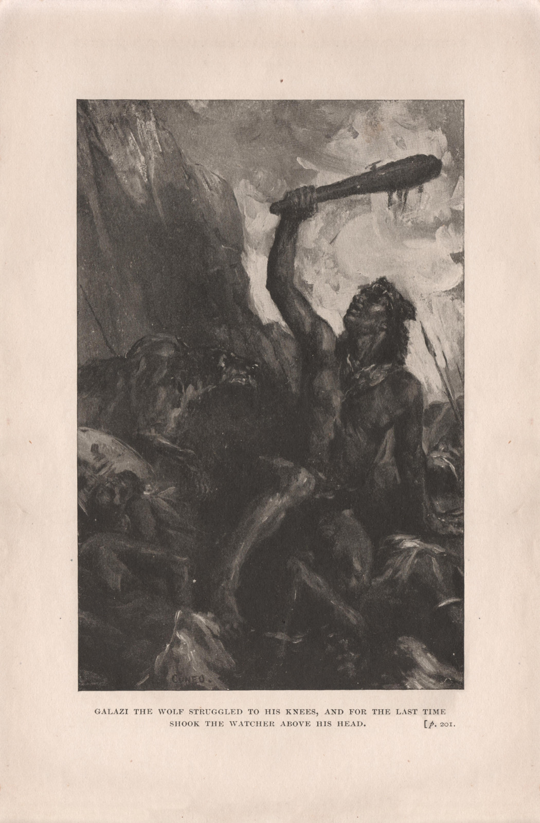 Galazi the Wolf struggled to his knees, and for the last time shook the Watcher above his head Galazithegeorgenewnes201