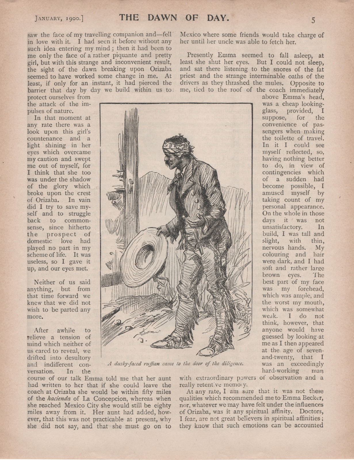 A dusky-faced ruffian came to the door of the diligence Aduskyfaceddd5