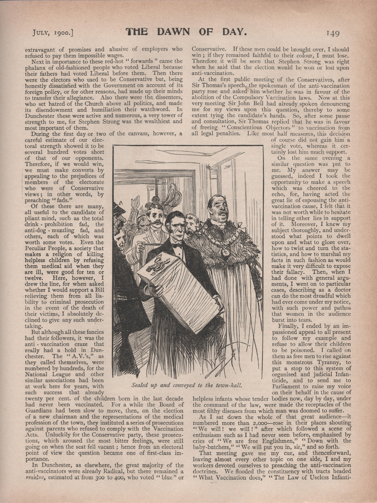 Sealed up and conveyed to the town-hall