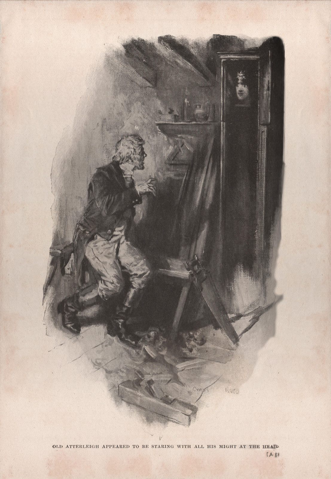 Old Atterleigh appeared to be staring with all his might at the head