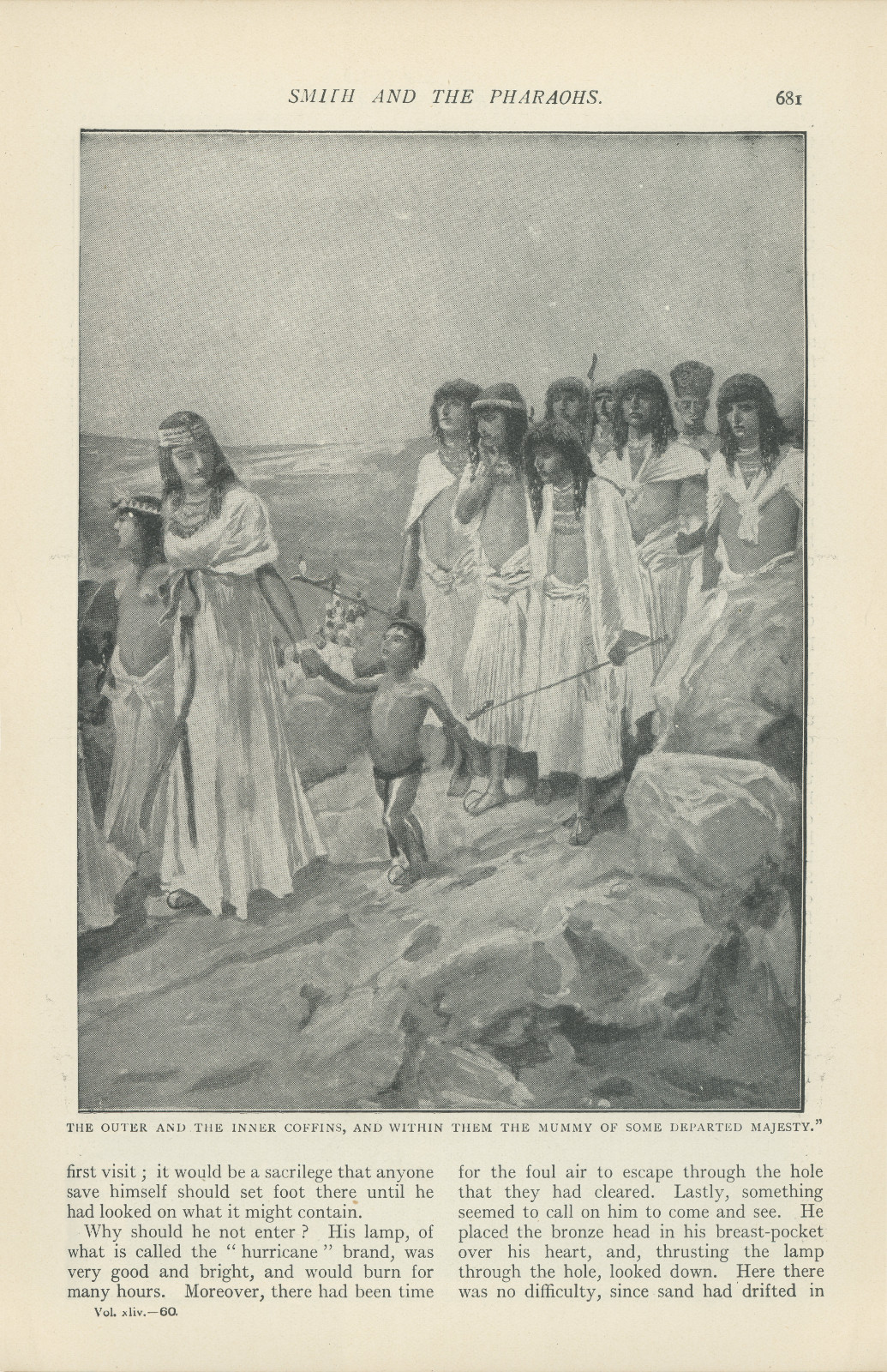 The outer and the inner coffins, and within them the mummy of some departed majesty Theouterstrand681