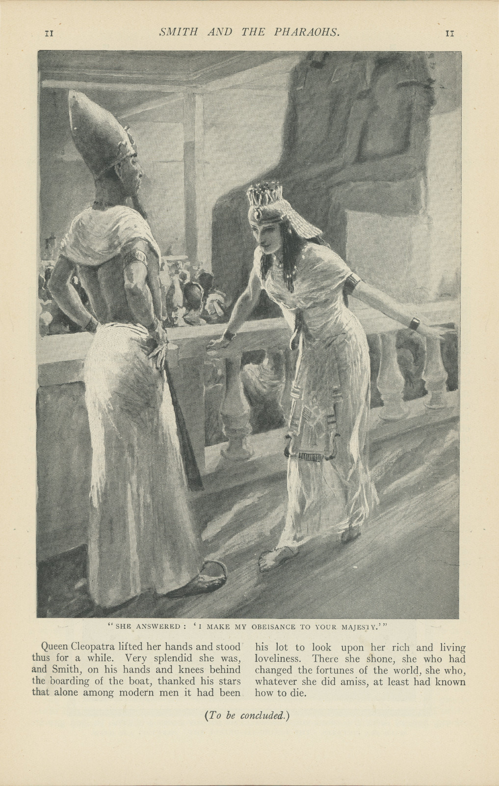 She answered: 'I make my obeisance to your majesty' Sheansweredstrand11