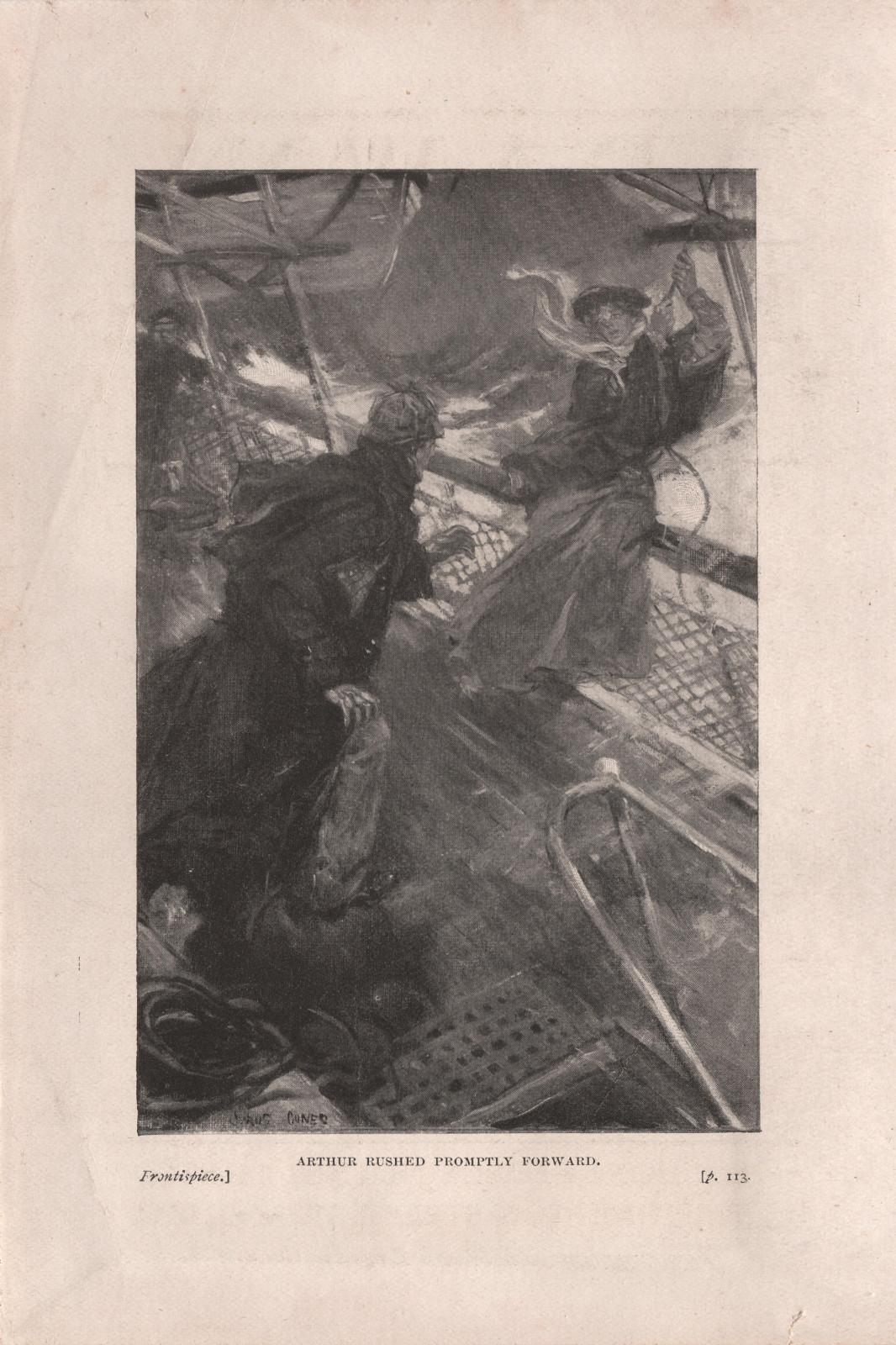 Arthur rushed promptly forward Arthurrushednewnesfrontispiece
