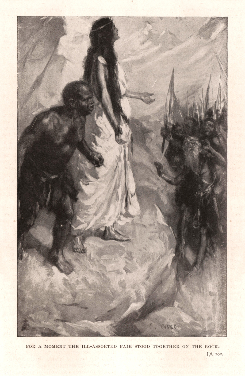 For a moment the ill-assorted pair stood together on the rock Foranewnes102