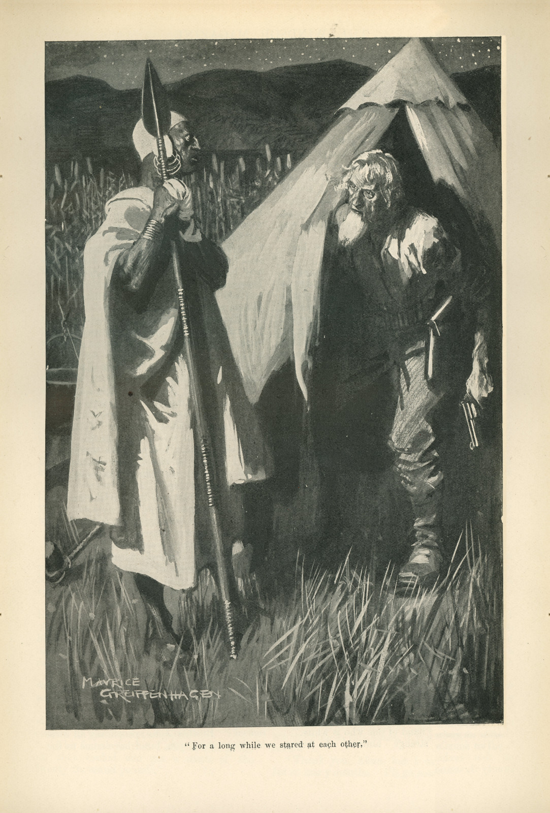 For a long while we stared at each other