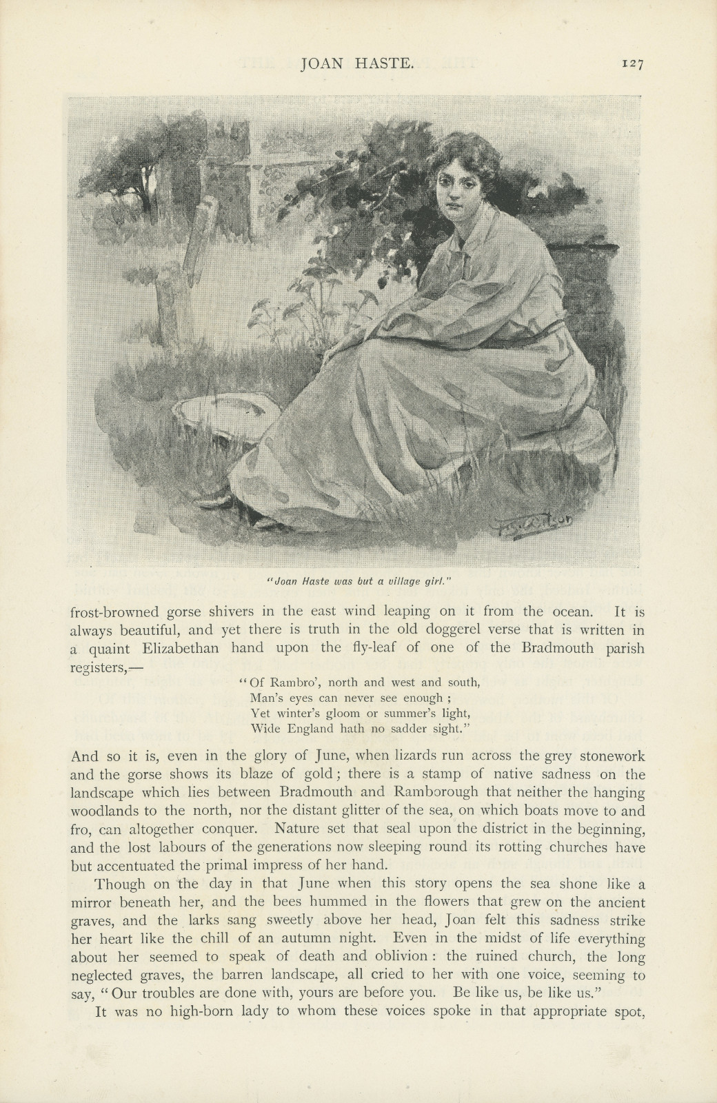 Joan Haste was but a village girl