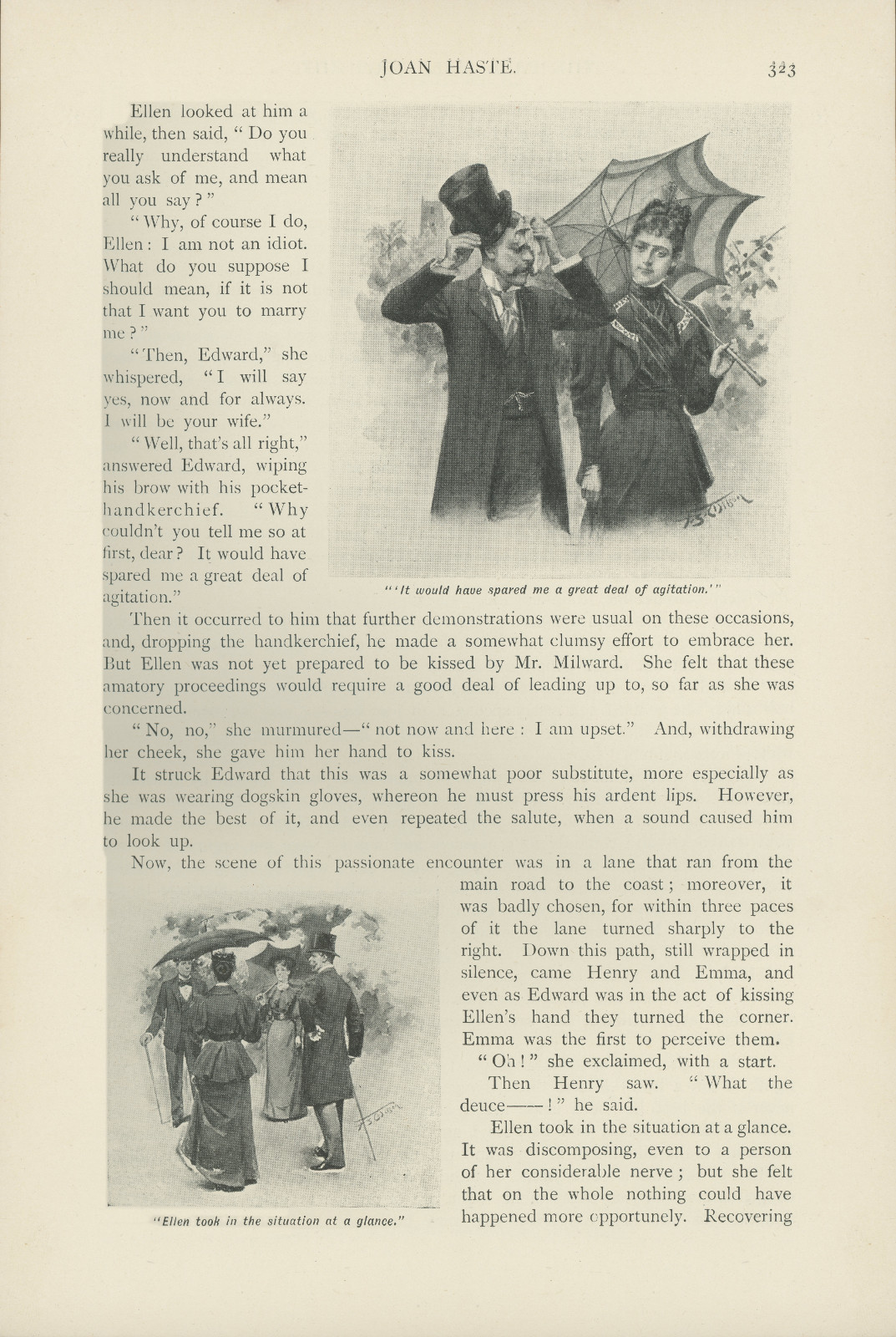 Ellen took in the situation at a glance