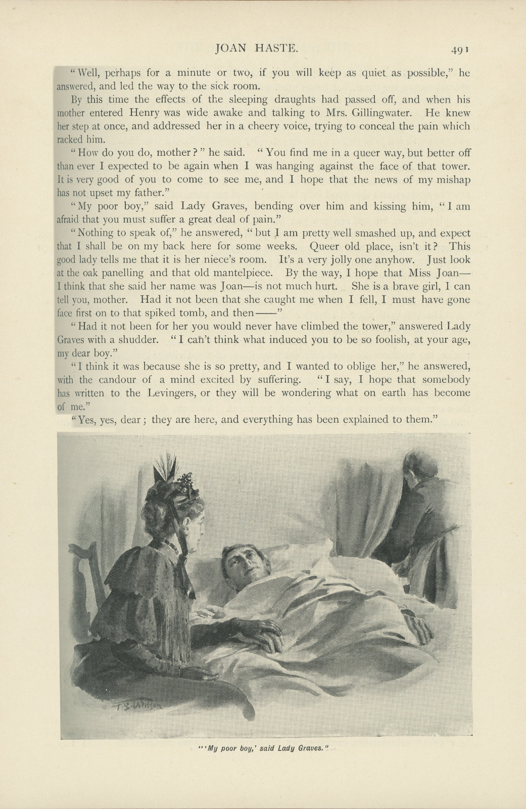 'My poor boy,' said Lady Graves
