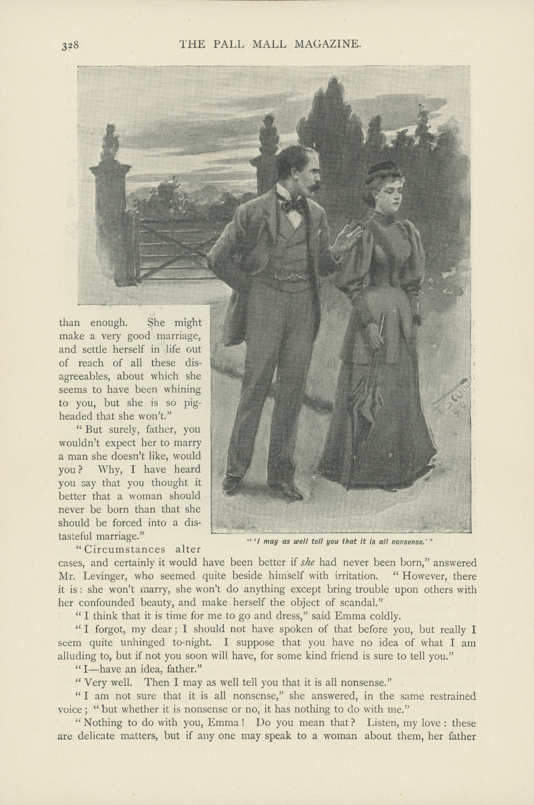 'I may as well tell you that it is all nonsense'