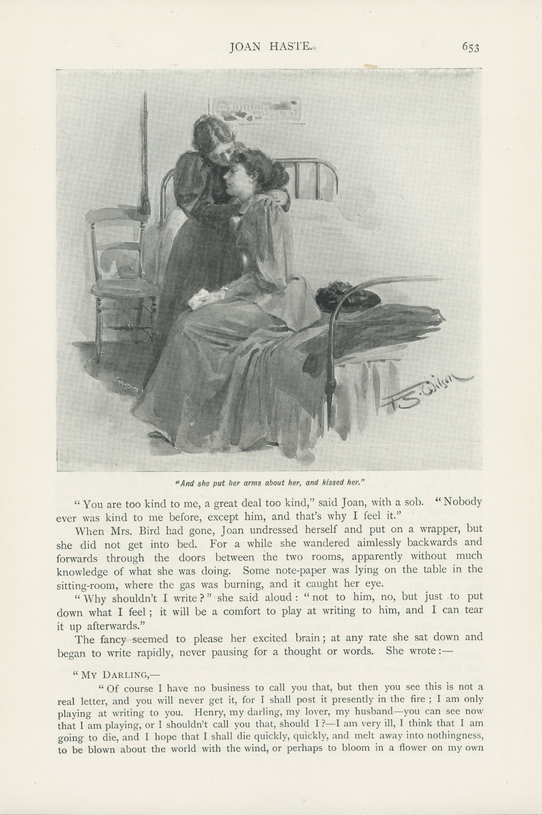 And she put her arms around her, and kissed her Andshepallmall653