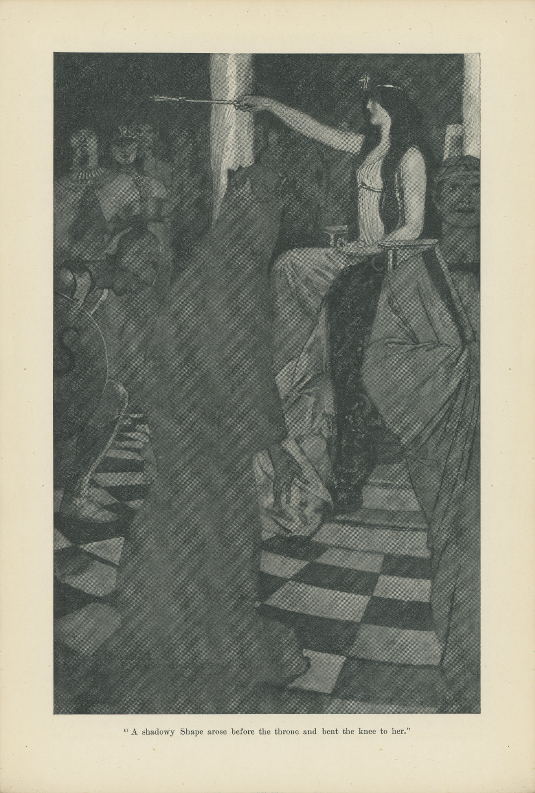 A shadowy Shape arose before the throne and bent the knee to her Ashadowywindsormagazine179