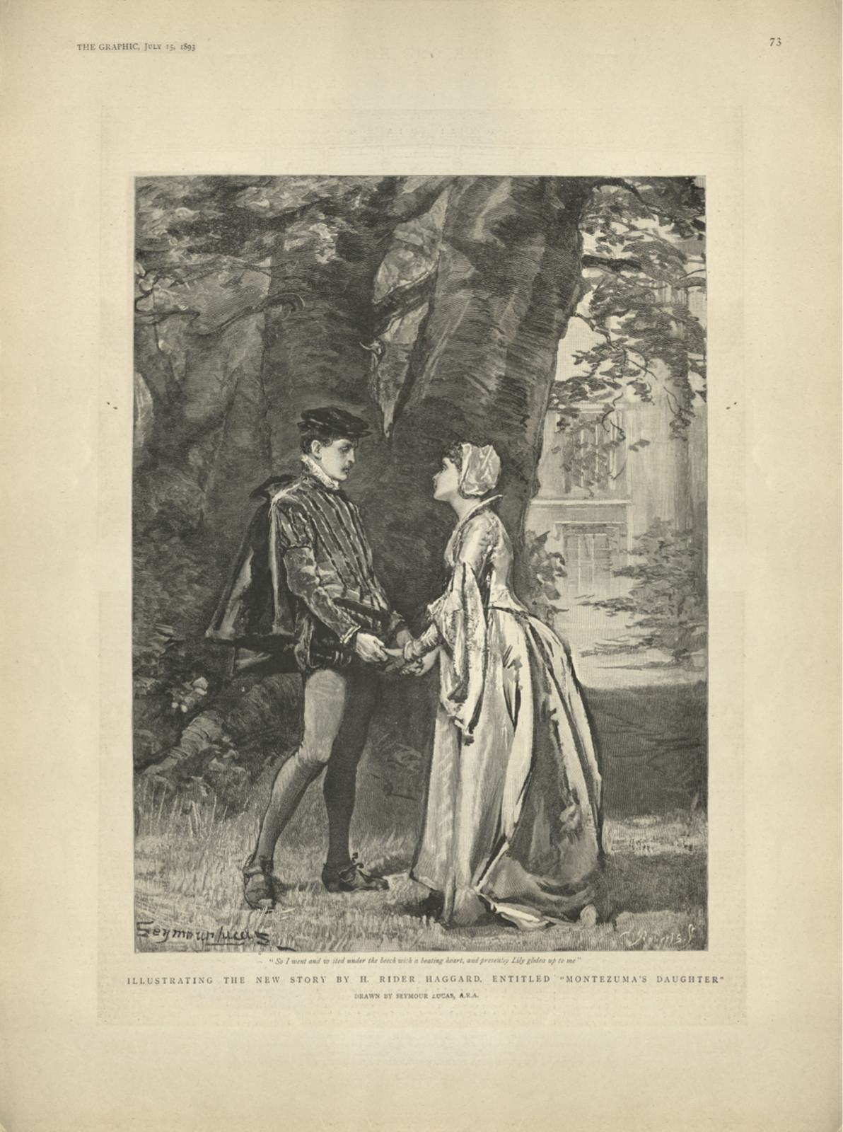 So I went and waited under the beech with a beating heart, and presently Lily glided up to me Soithegraphic73