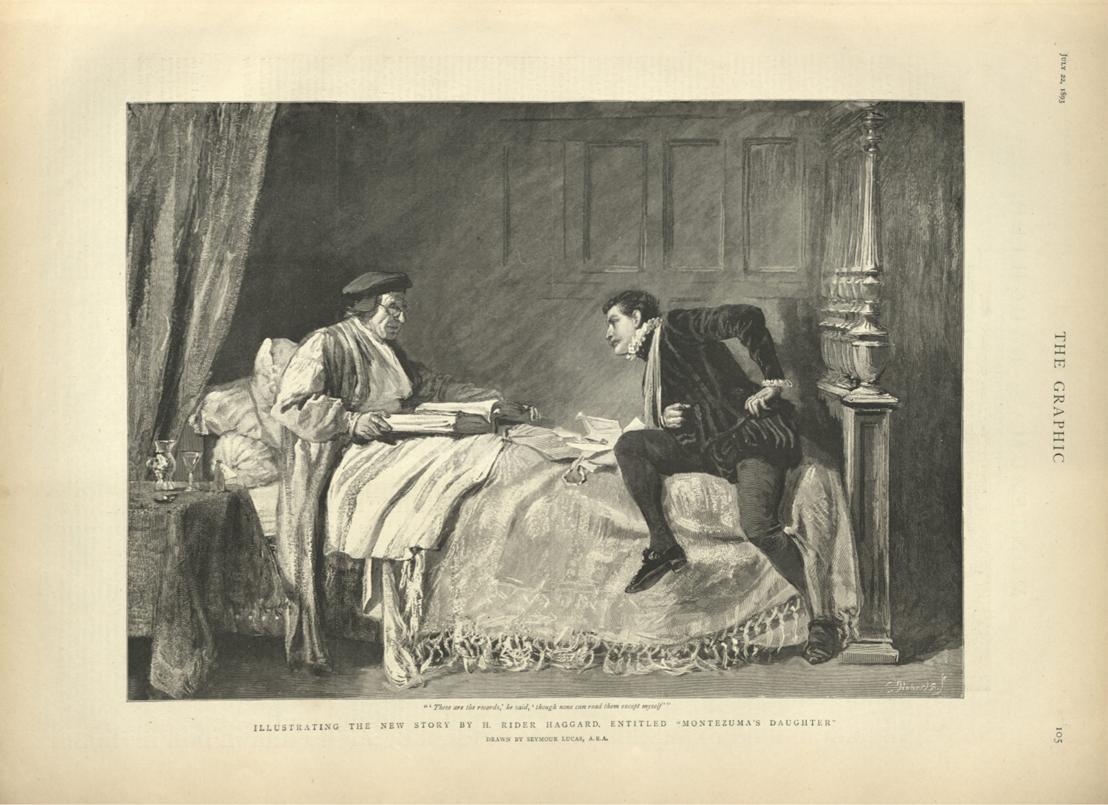 ‘These are the records,’ he said, ‘though none can read them except myself' Thesearethegraphic105