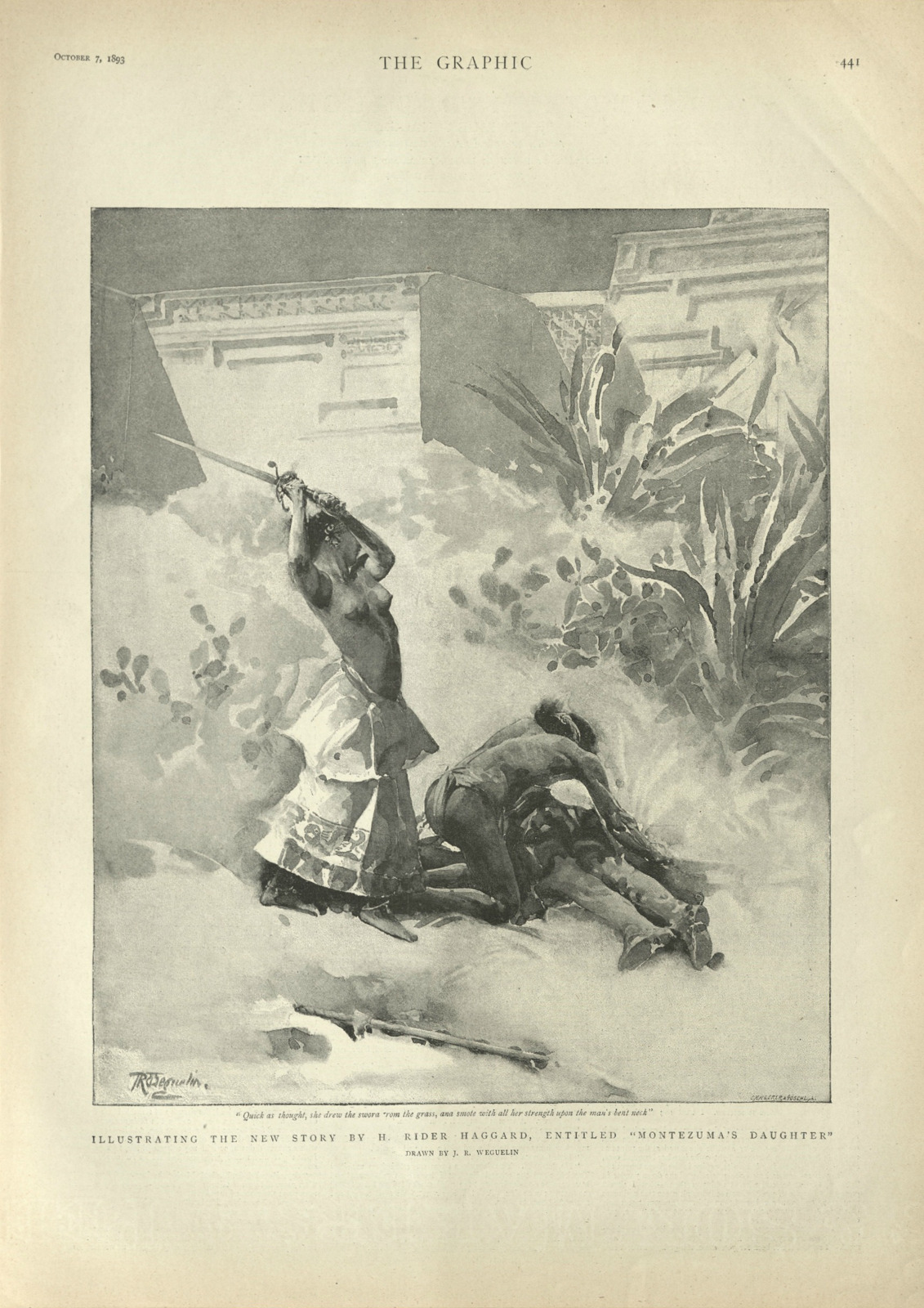 Quick as thought she drew the sword from the grass and smote with all her strength upon the man’s bent neck Quickasthegraphic441