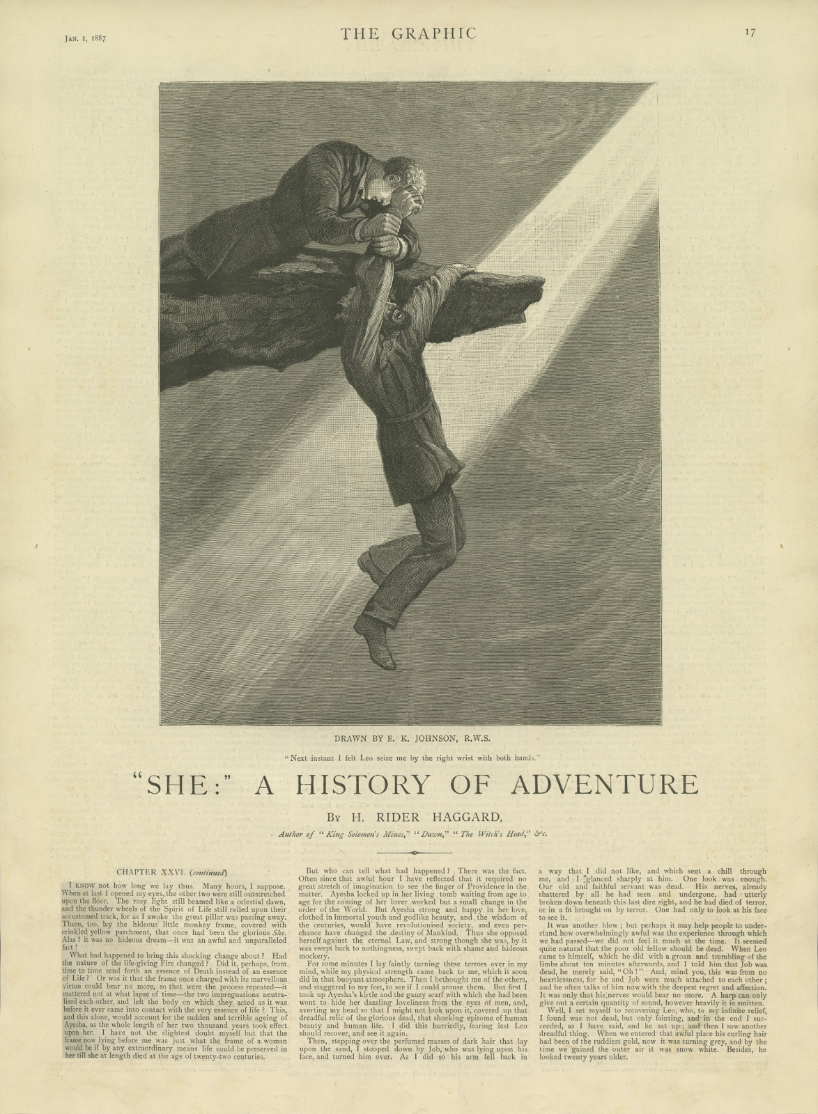 Next instant I felt Leo seize me by the right wrist with both hands