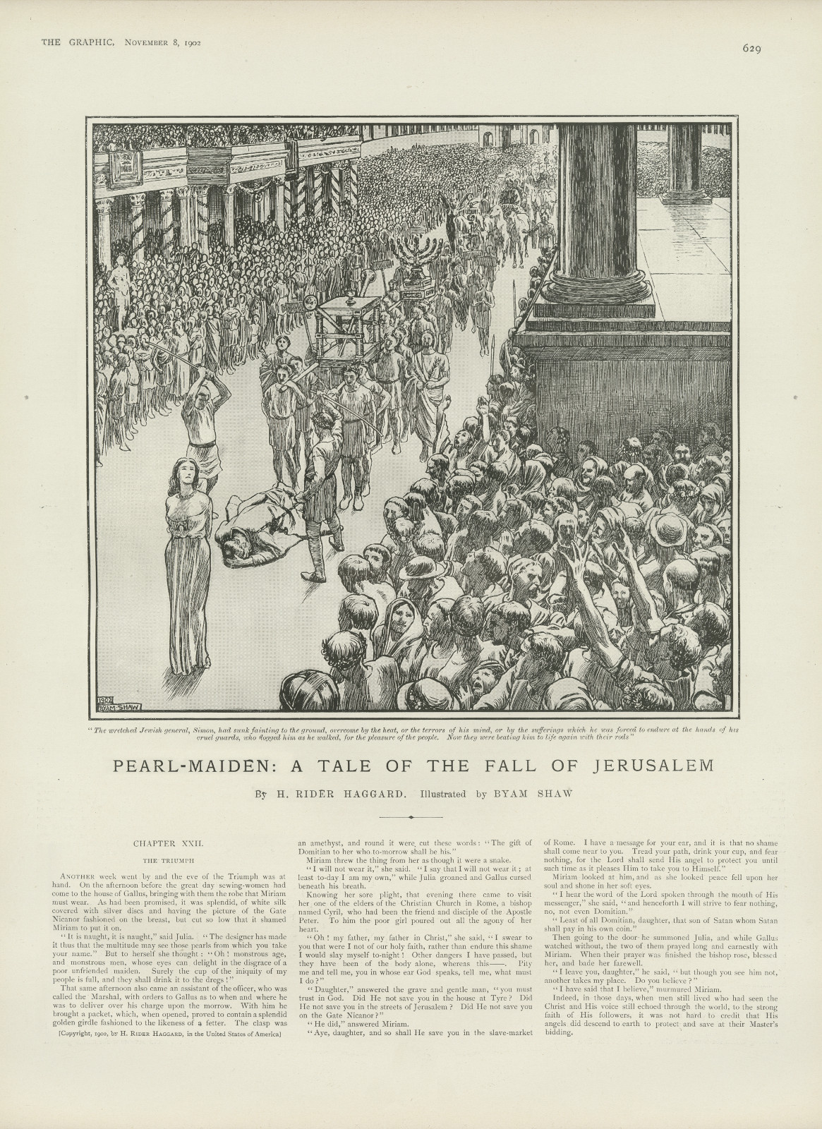 The wretched Jewish general, Simon, had sunk fainting to the ground