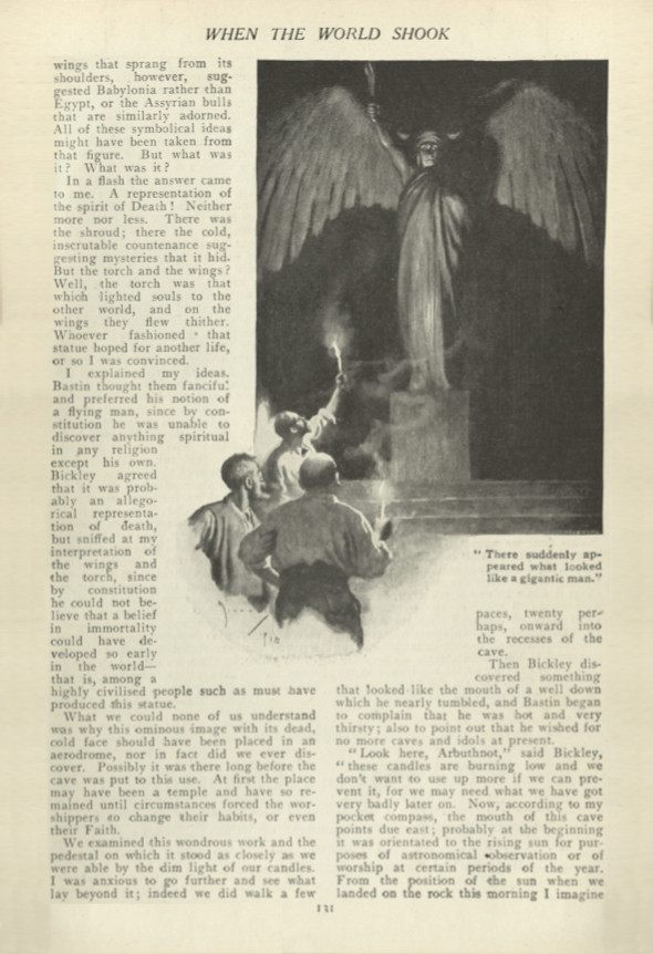 There suddenly appeared what looked like a gigantic man