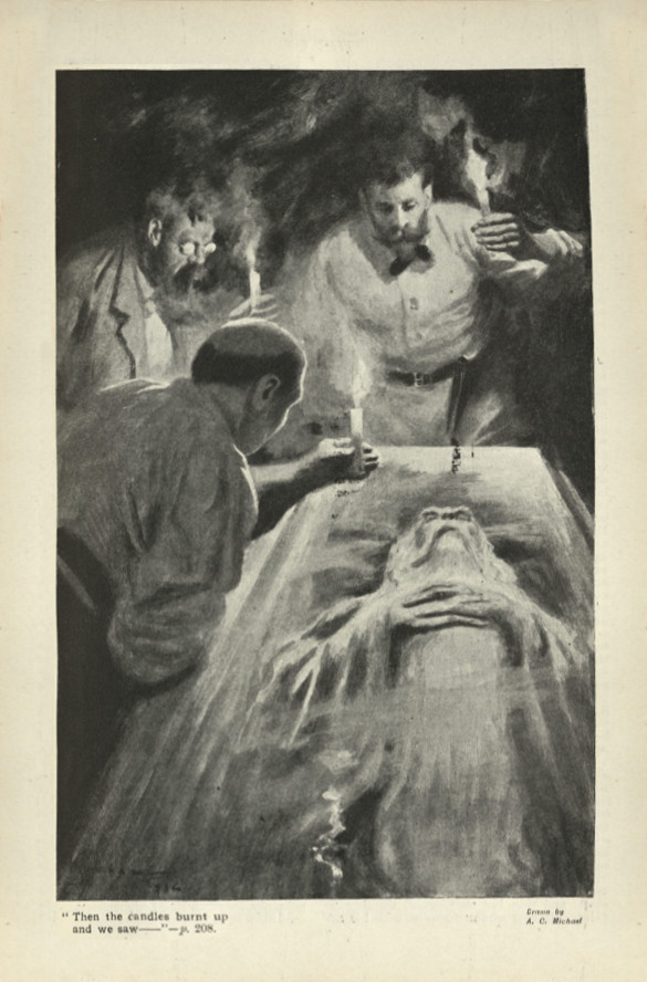 Then the candles burnt up and we saw