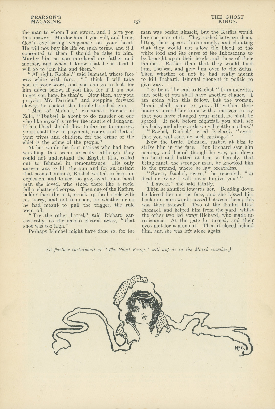 A further instalment of 'The Ghost Kings' will appear in the March number Afurtherpearsonsmagazine158