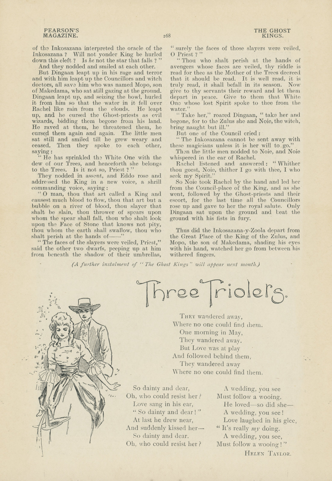 A further instalment of 'The Ghost Kings' will appear next month Afurtherpearsonsmagazine268