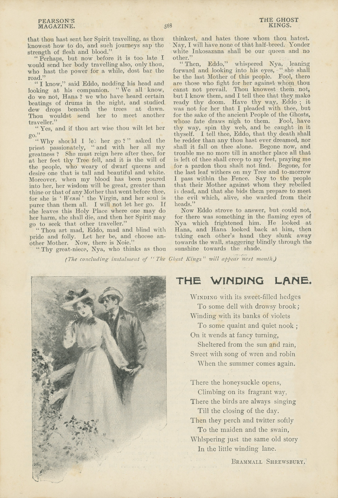 The Concluding instalment of 'The Ghost Kings' will appear next month