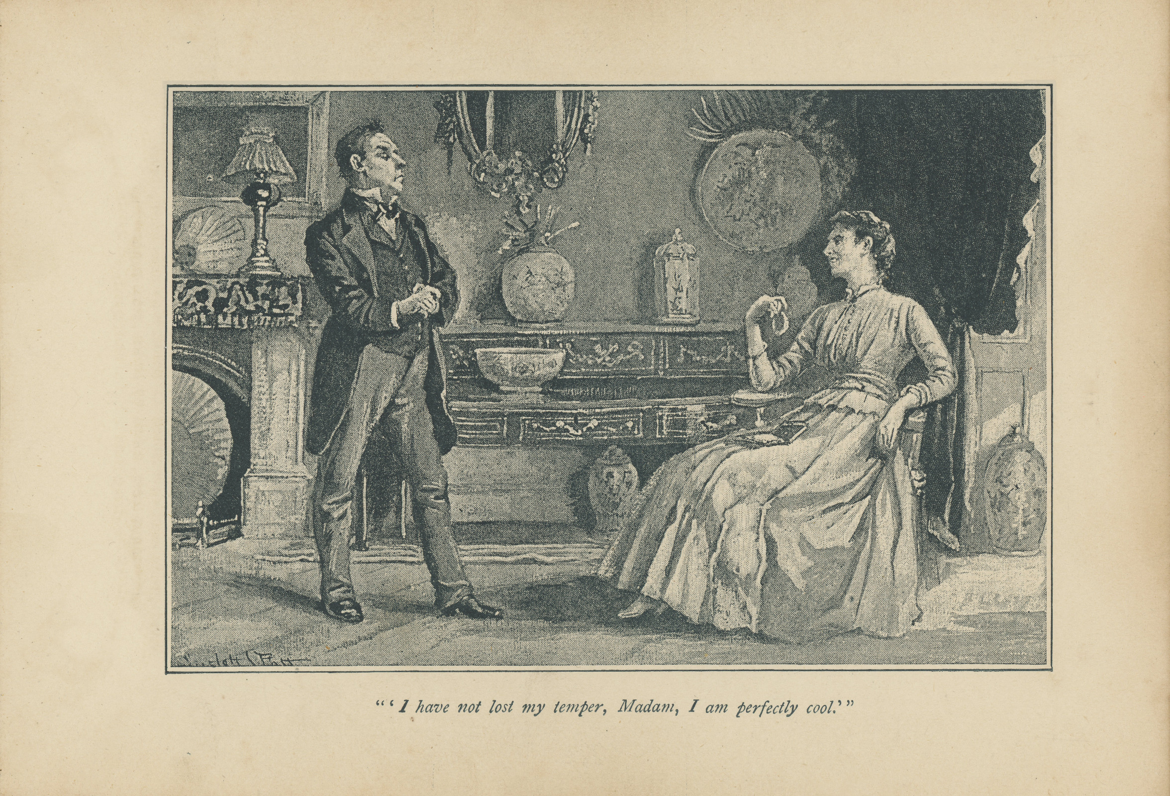 'I have not lost my temper, Madam, I am perfectly cool' Ihavespencerblackett76