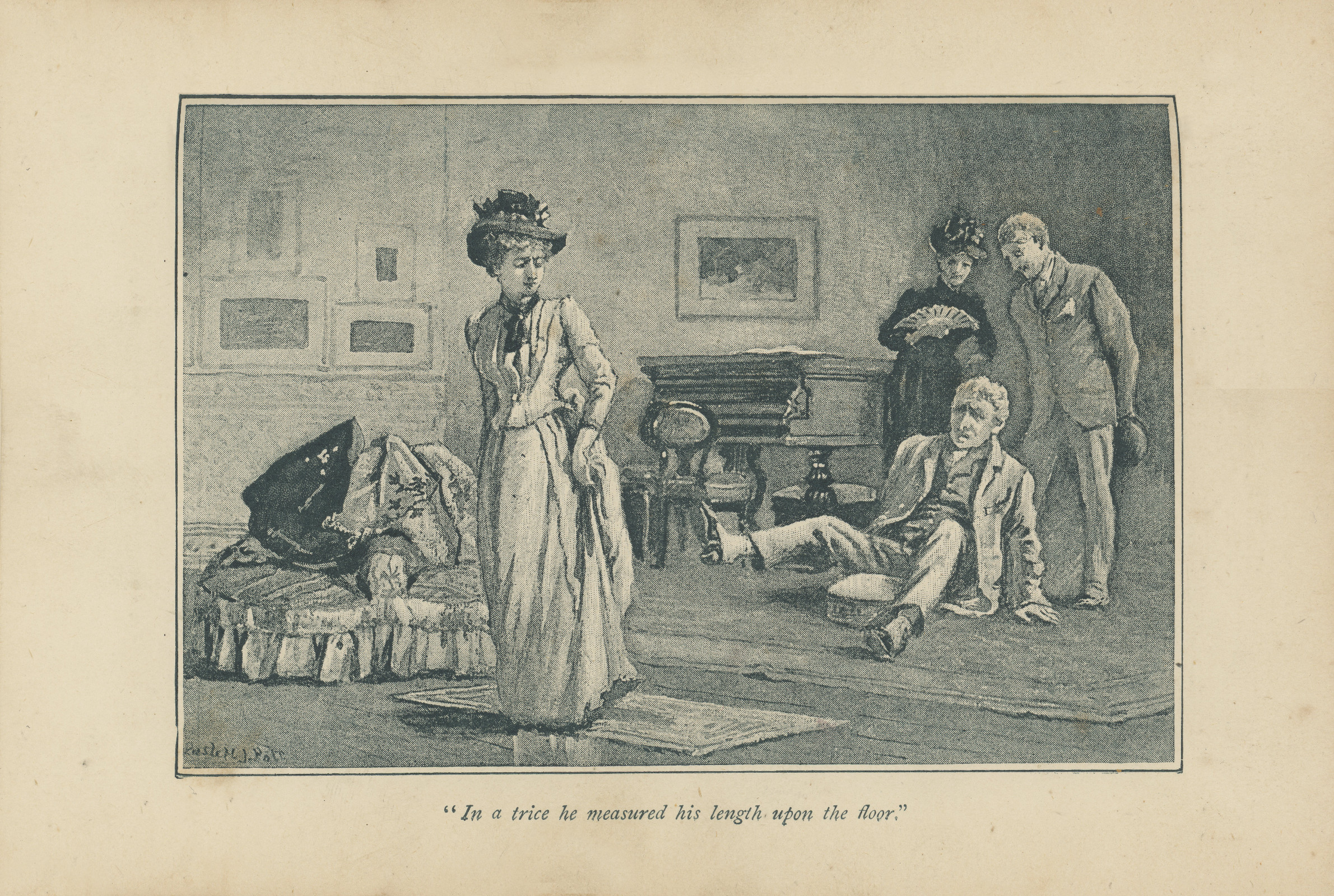 In a trice he measured his length upon the floor Inaspencerblackett114