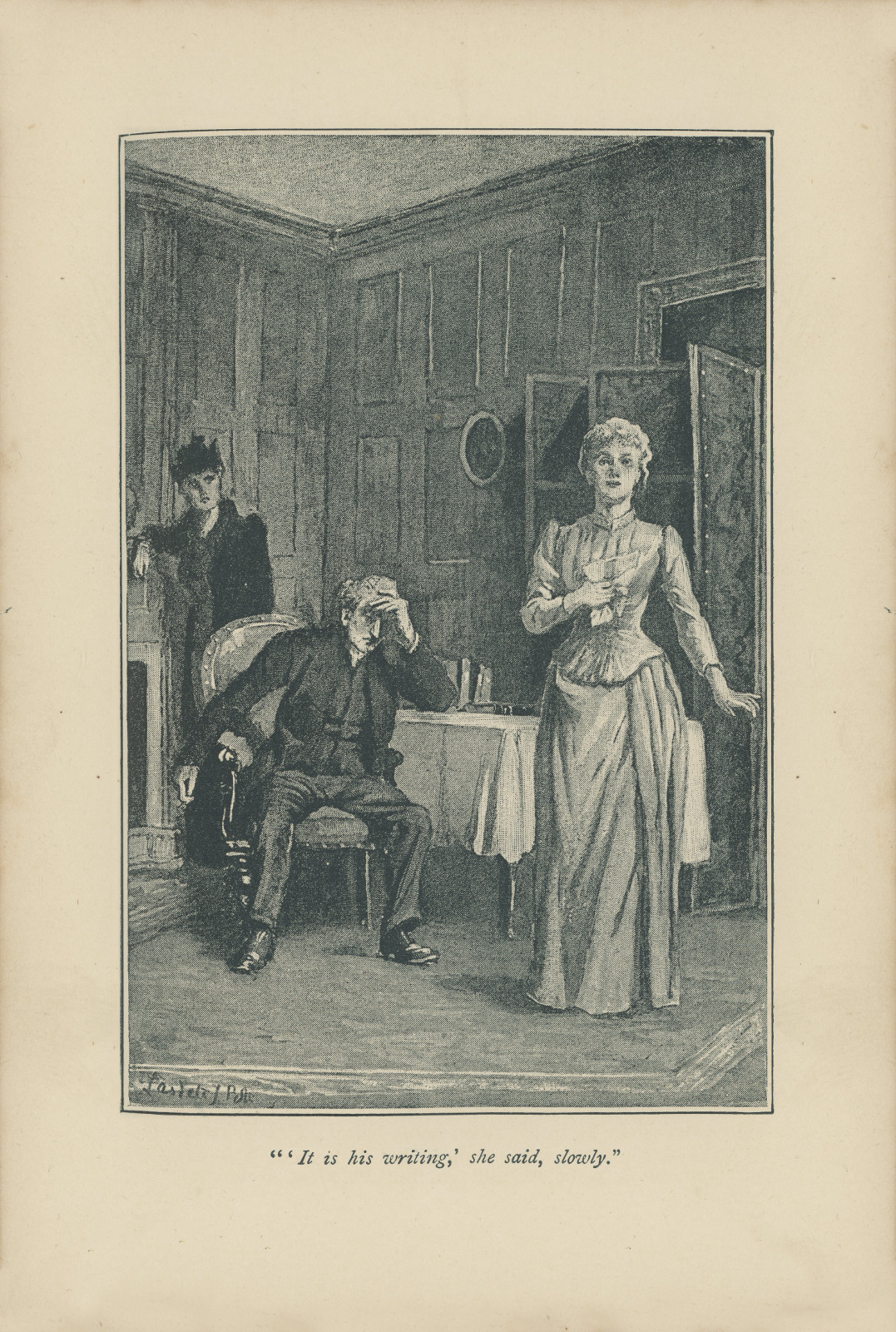 'It is his writing,' she said, slowly Itisspencerblackett264