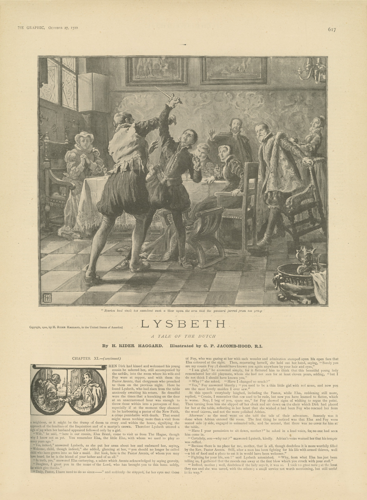 Martin had dealt his assailant such a blow upon the arm that the poniard jarred from his grasp Martinhadthegraphic617