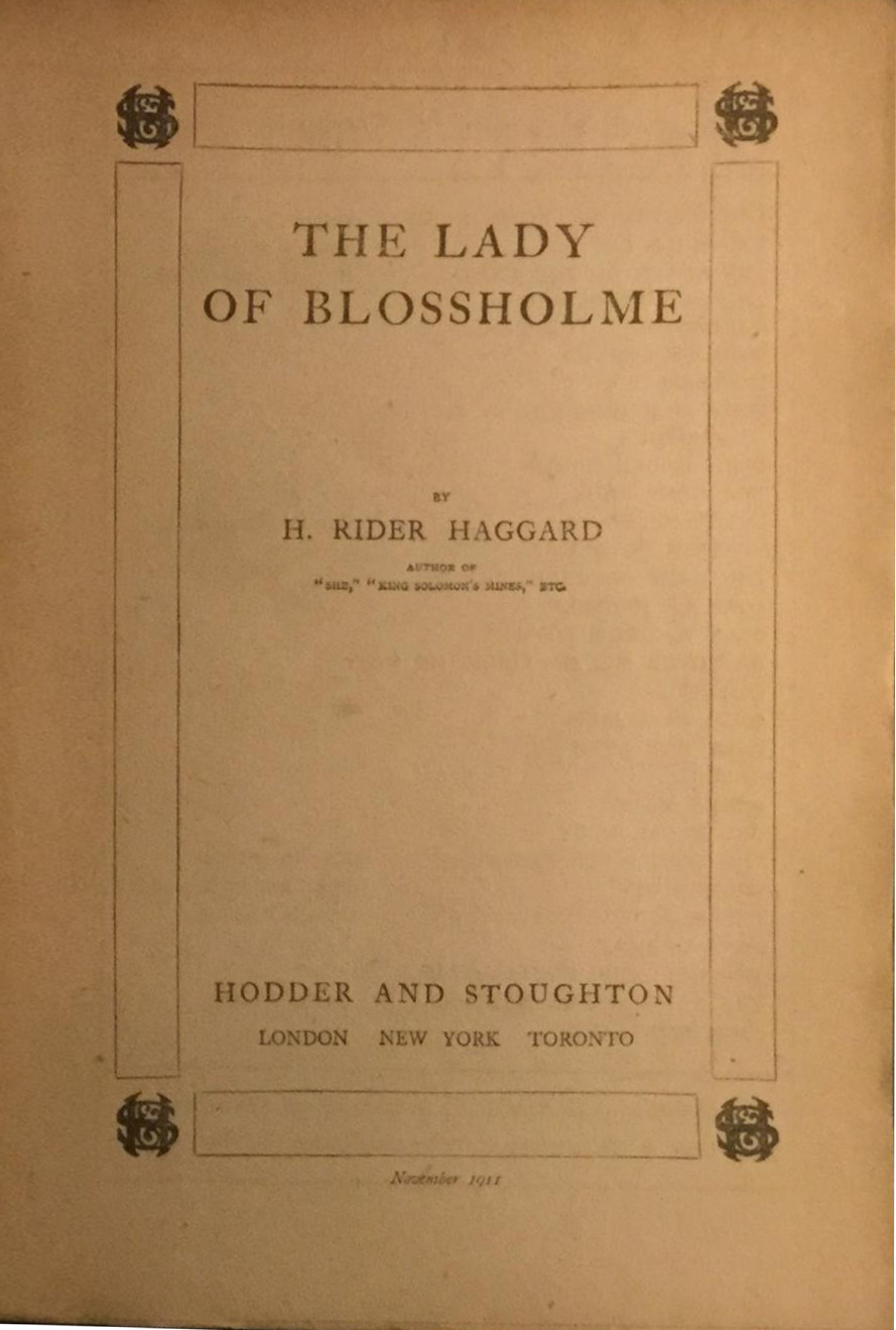 The Lady of Blossholme