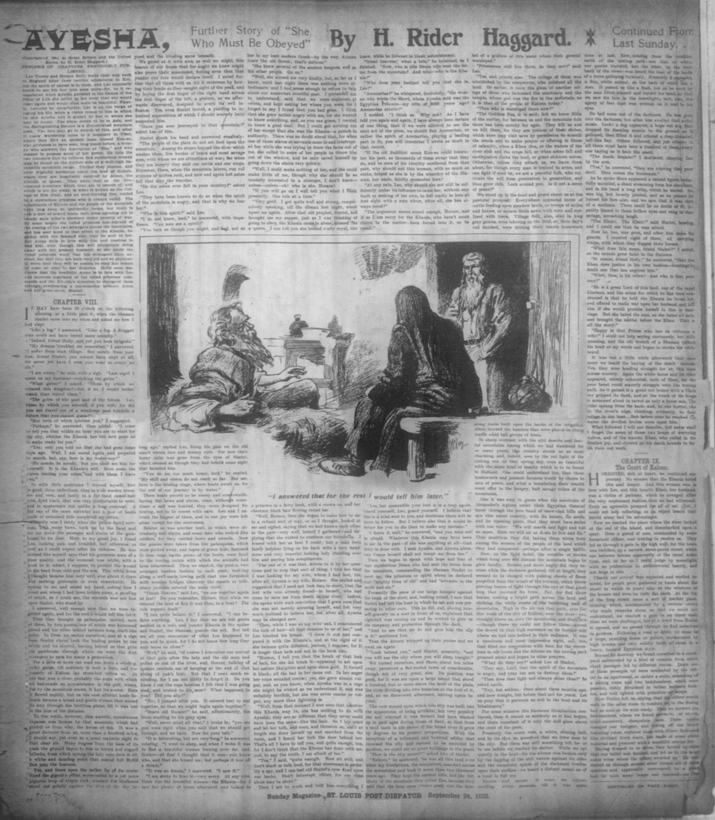 I answered that for the rest I would tell him later Iansweredstlouisdispatch24sep1905