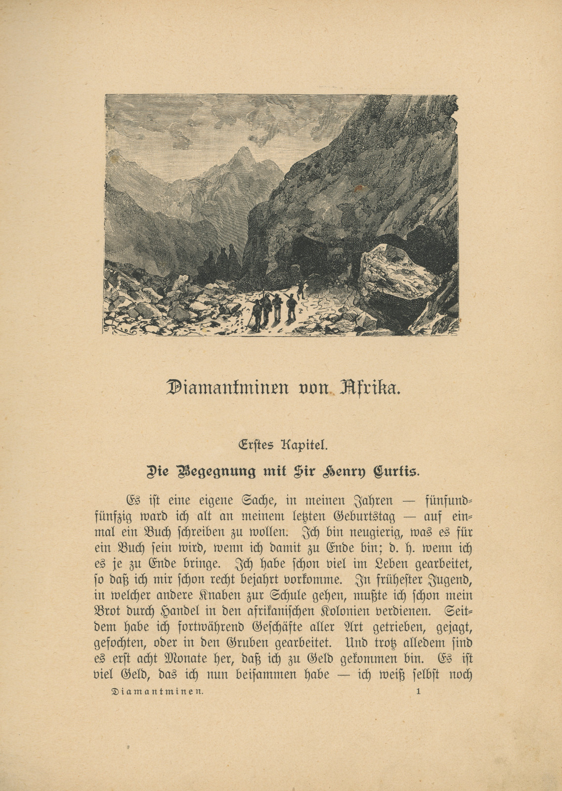 Die Begegnung mit Sir Henry Curtis Diebegegnungdiamantminenvonafrika1