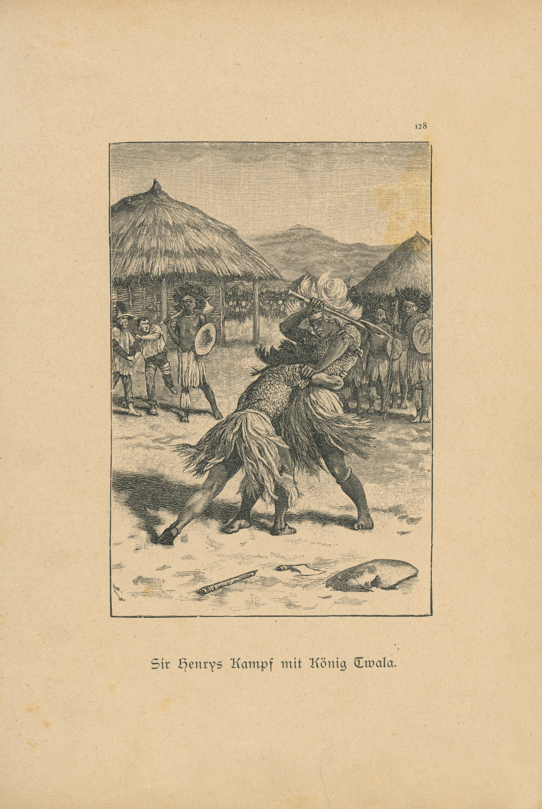 Sir Henrys Kampf mit König Twala Sirhenrysdiamantminenvonafrika128