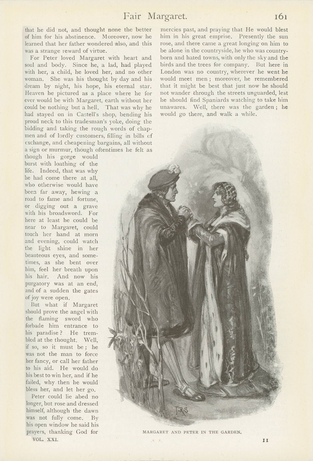 Margaret and Peter in the garden Margaretandladysrealm161