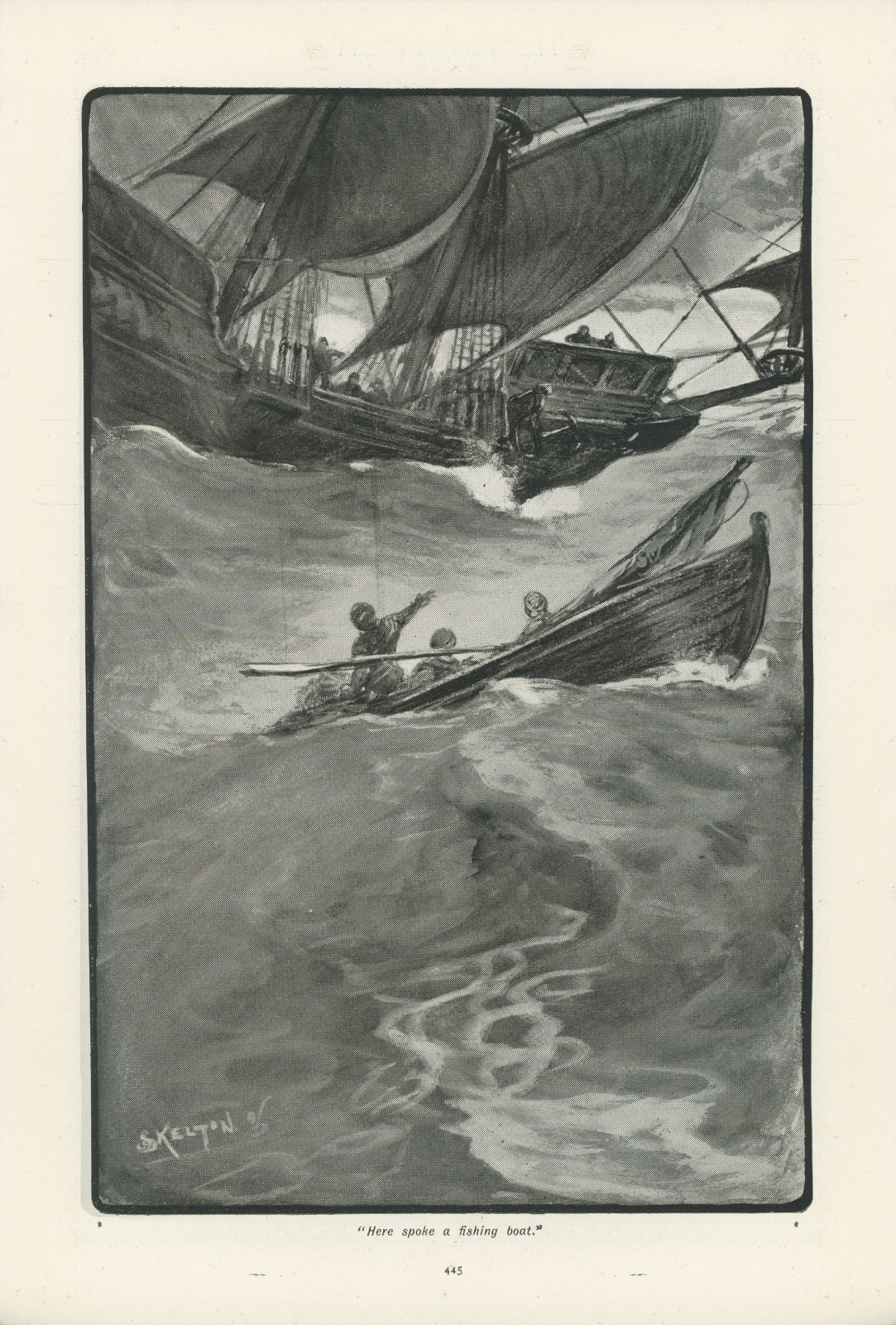 Here spoke a fishing boat Herespokeladysrealm445