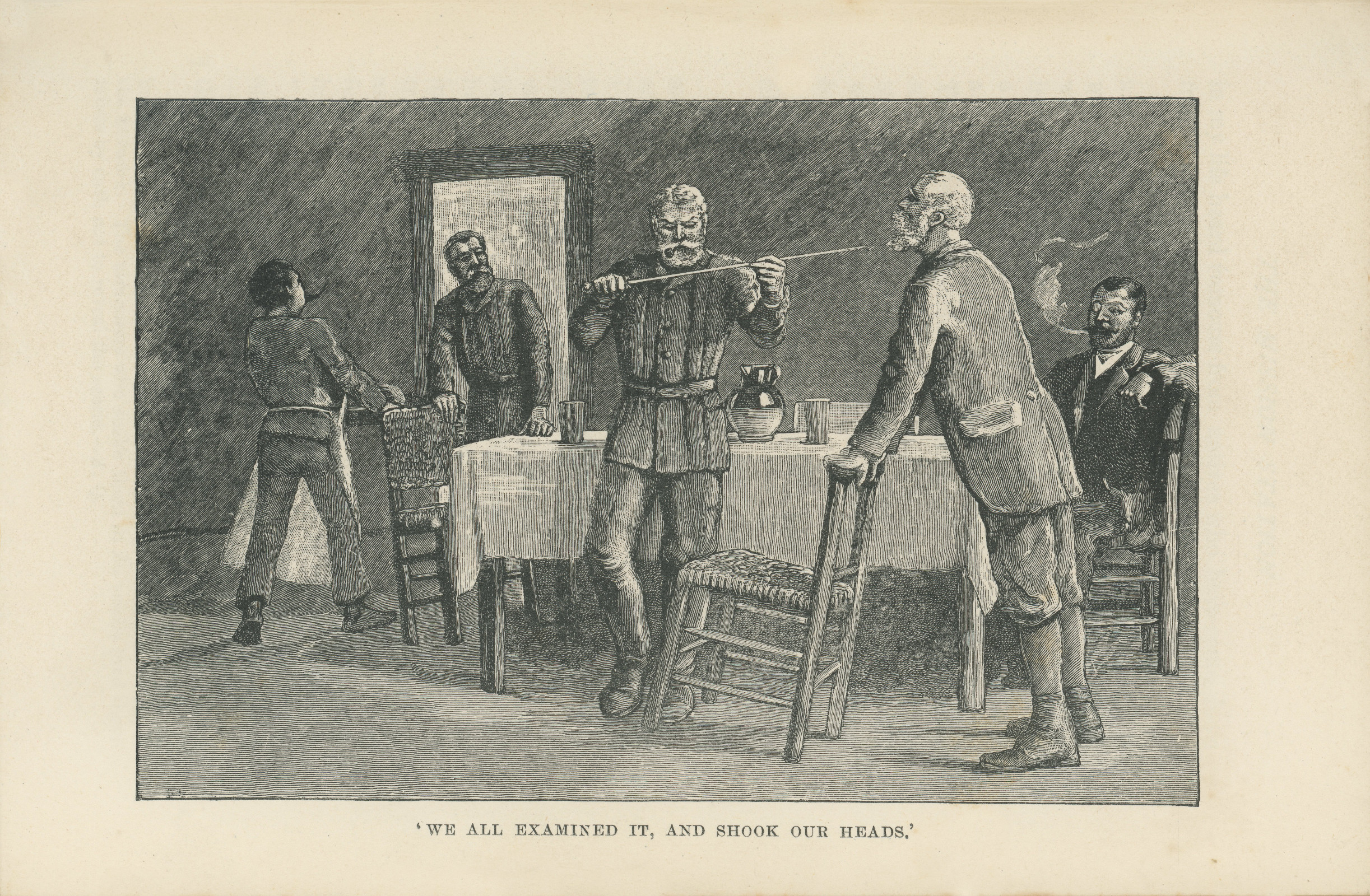 We all examined it, and shook our heads