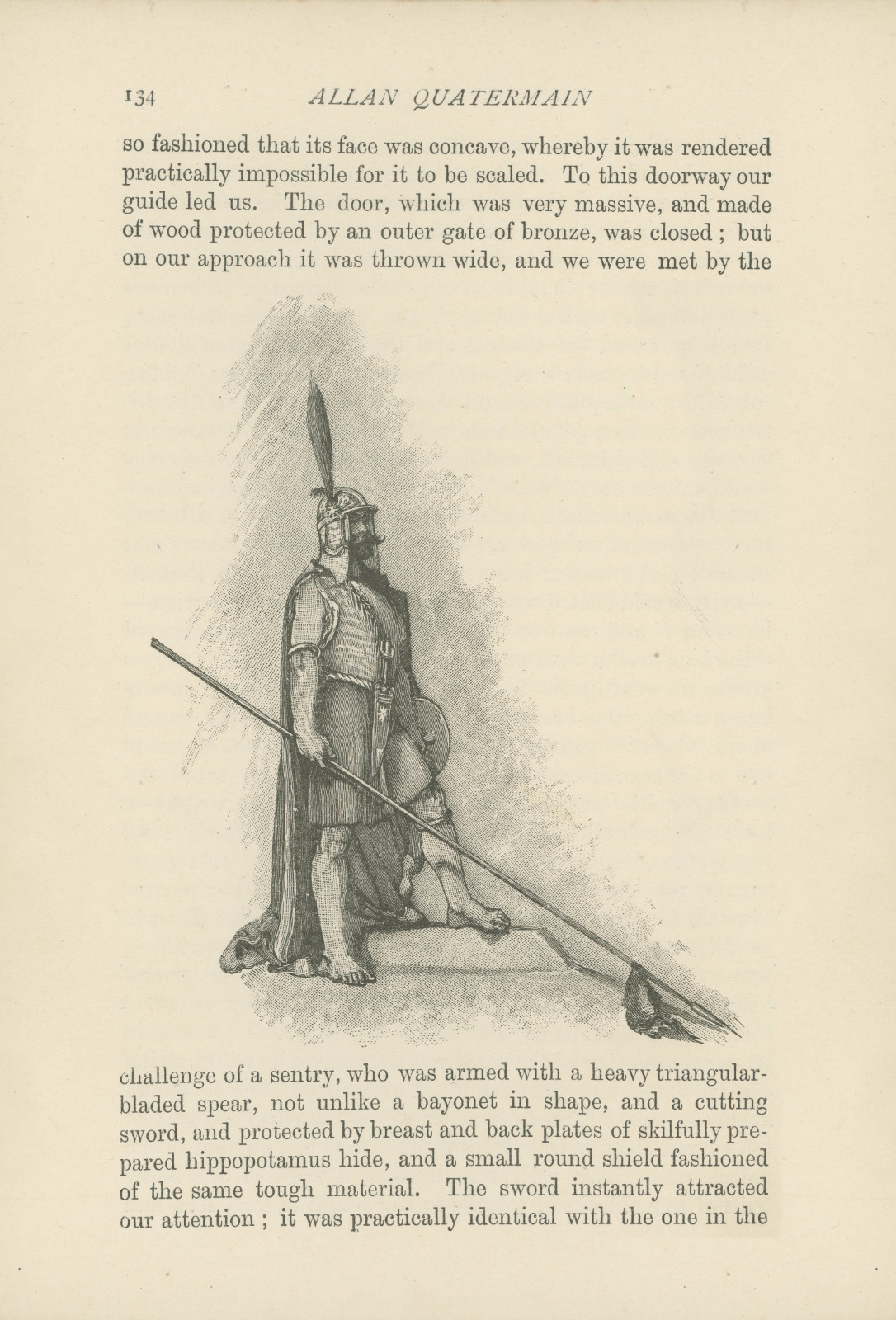 We were met by the challenge of a sentry