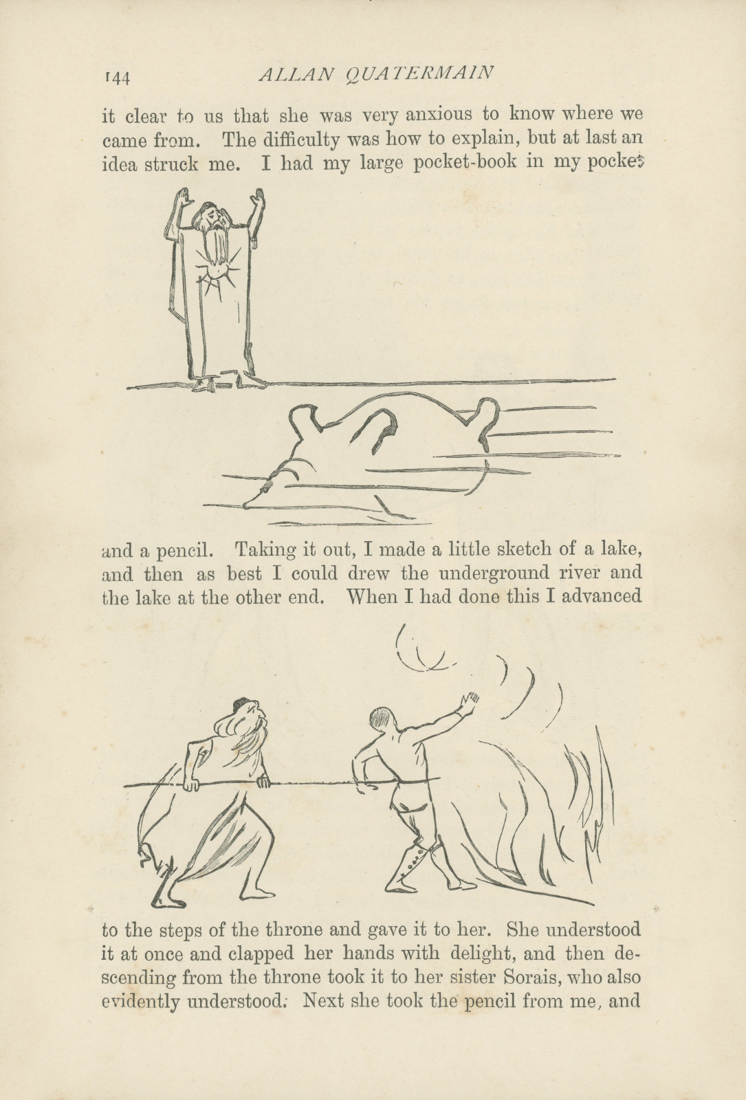 I made a little sketch of a lake