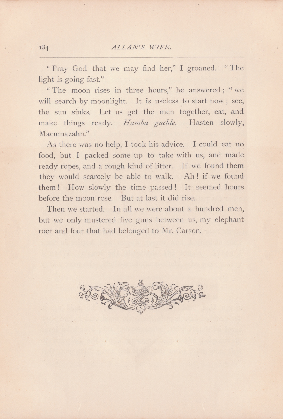 In all we were about a hundred men