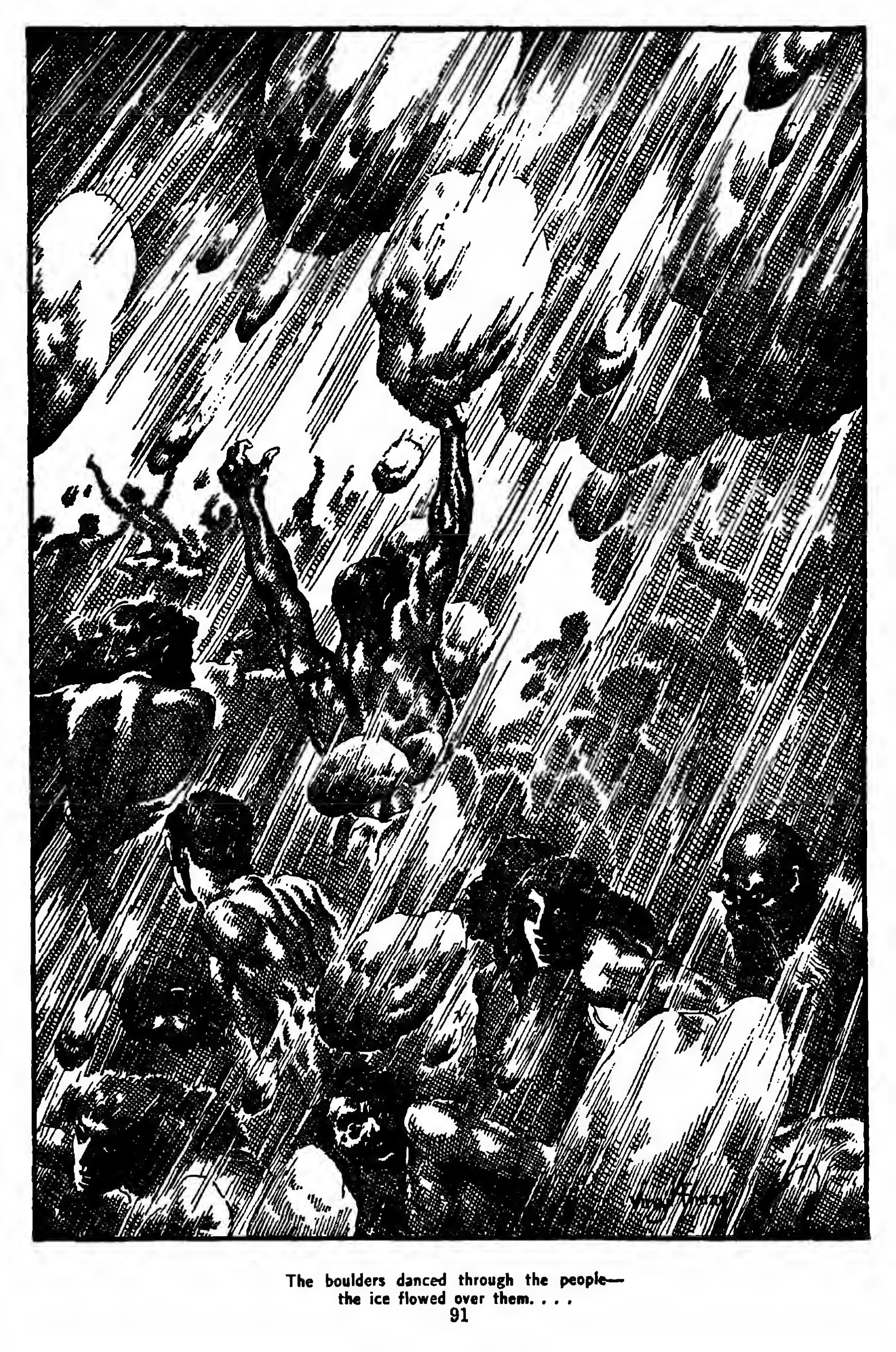 The boulders danced through the people—the ice flowed over then... Thebouldersfamousfantasticmysteries91