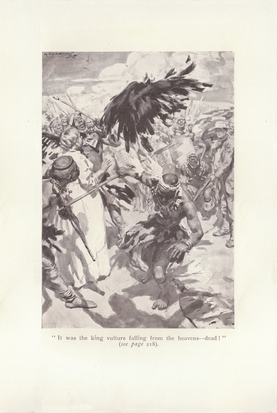 It was the king vulture falling from the heavens— dead! Itwas218