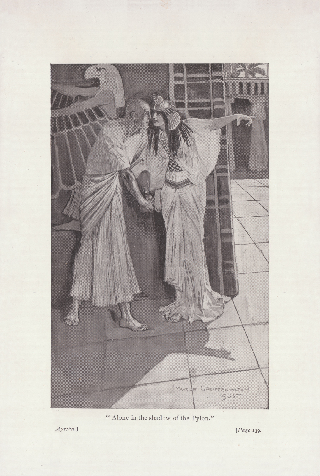 Alone in the shadow of the pylon