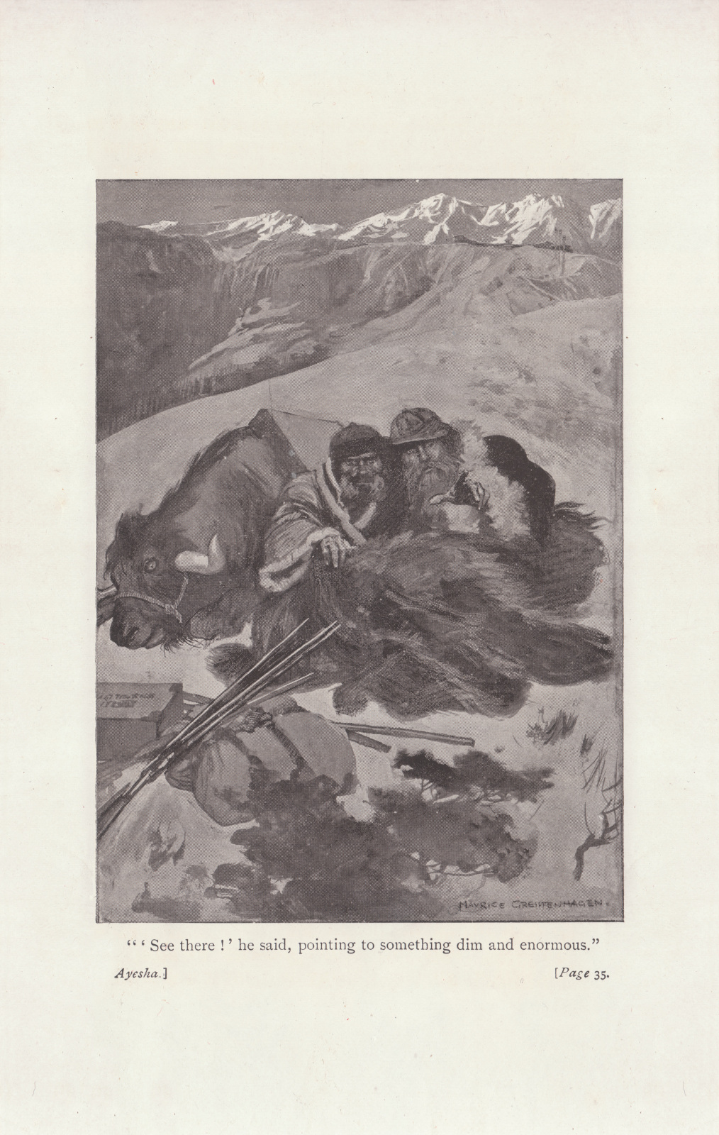 'See there!' he said, pointing to something dim and enormous