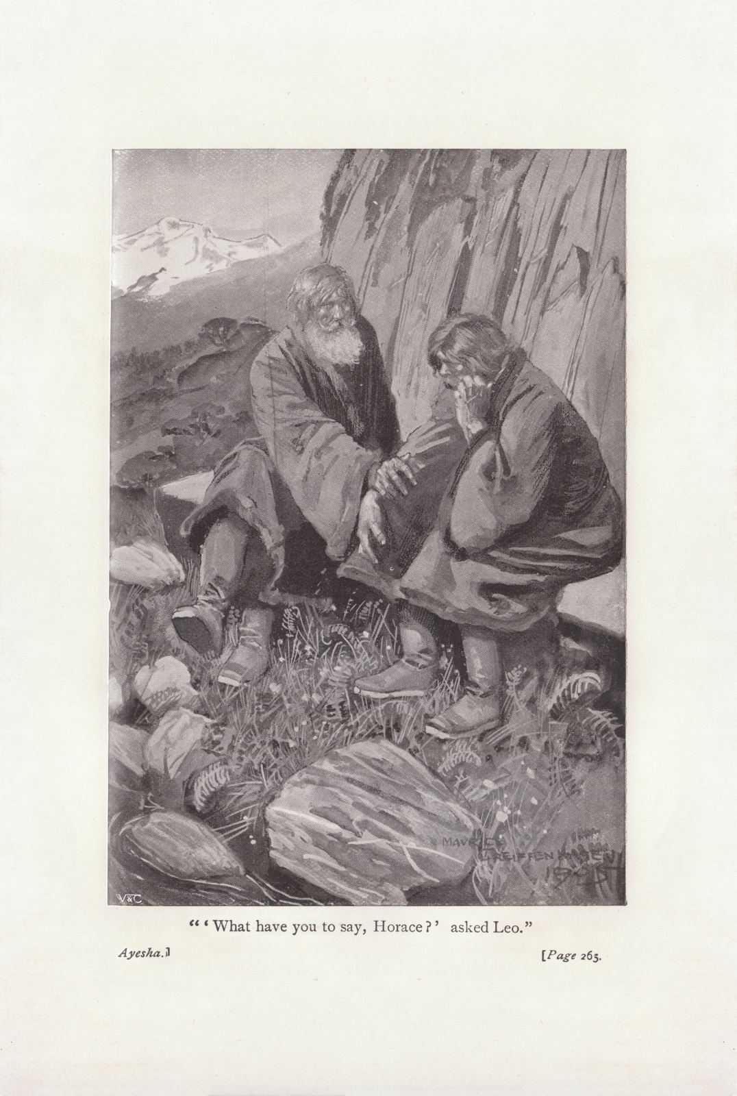 'What have you to say, Horace?' asked Leo