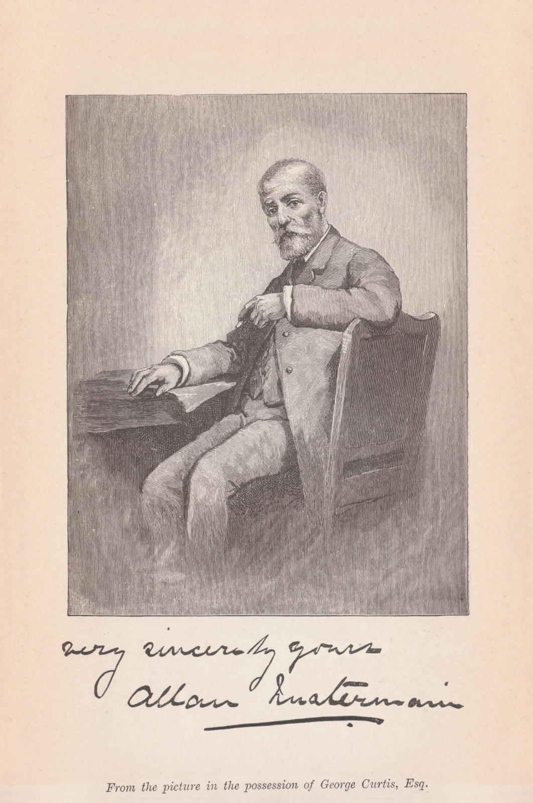 Very sincerely yours Allan Quatermain