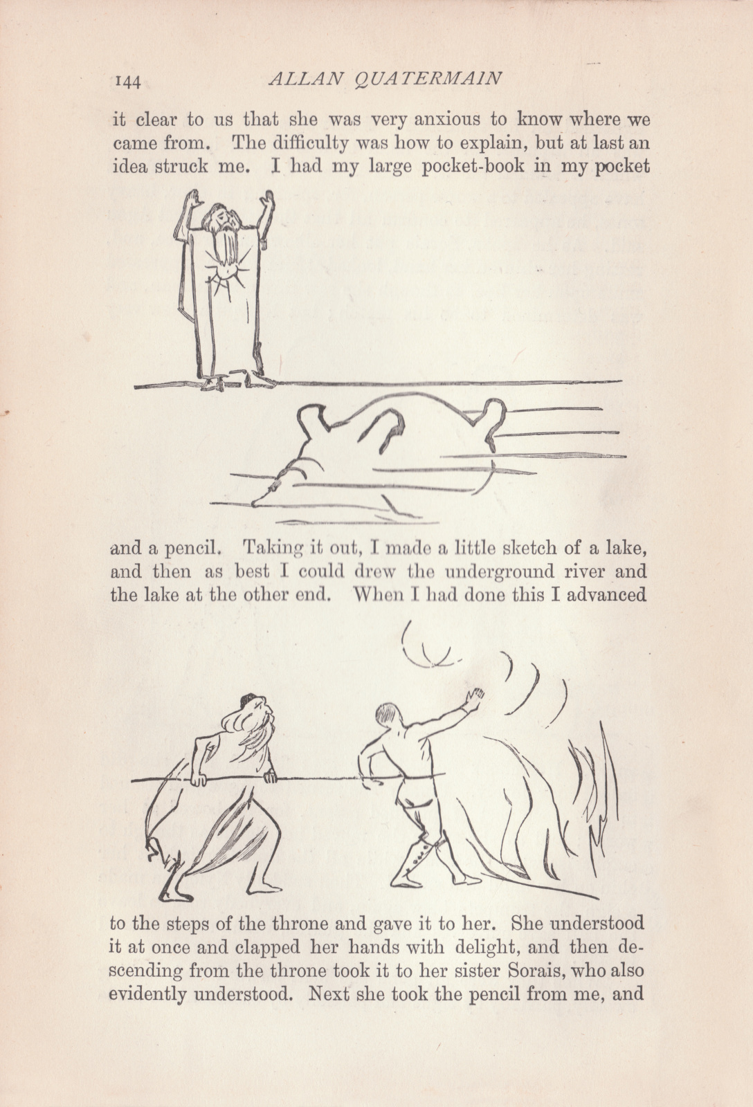 I made a little sketch of a lake