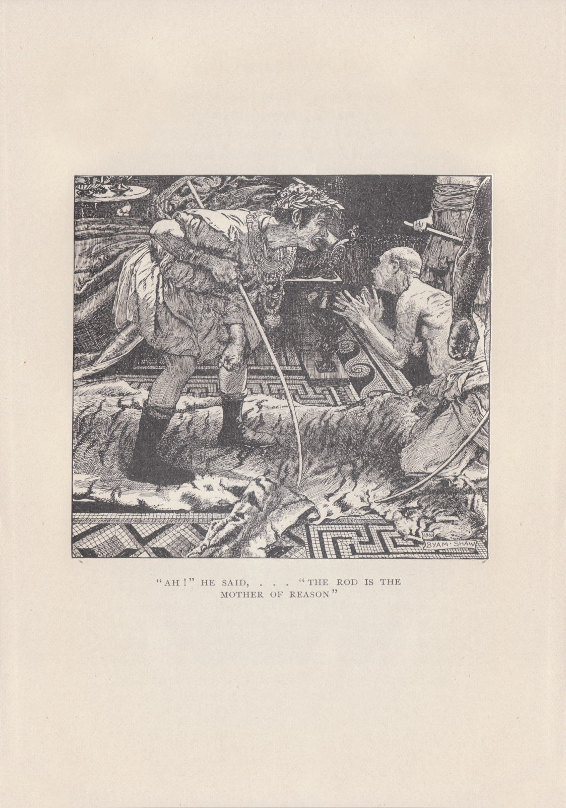 'Ah!' he said— 'The rod is the Mother of Reason' Ahhe391