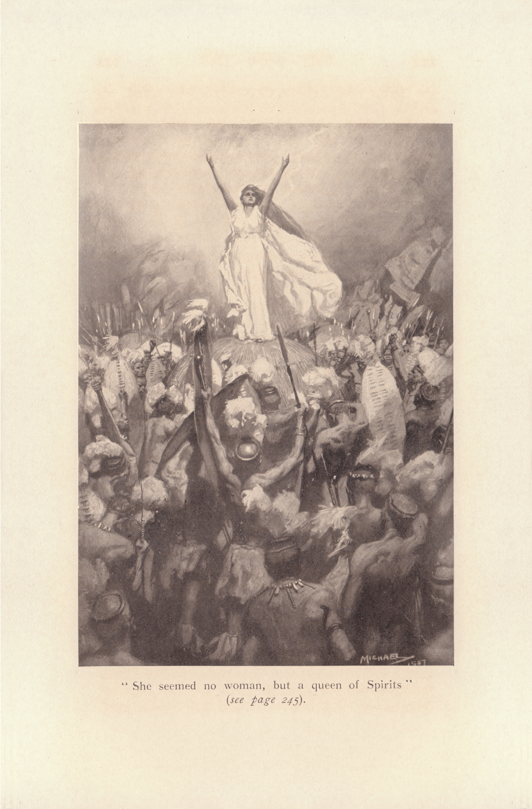 She seemed no more, but a queen of Spirits